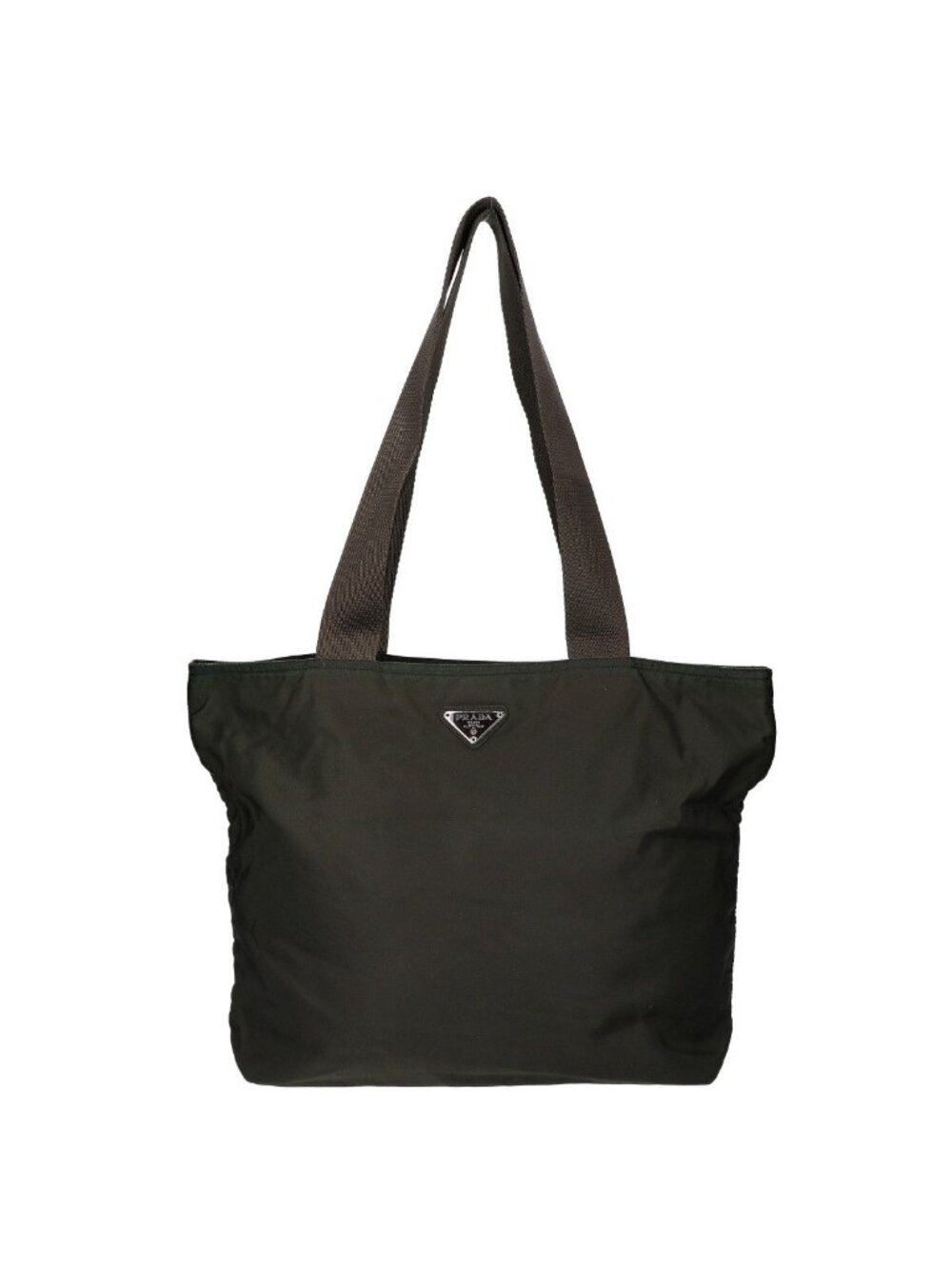 Prada Nylon Khaki Shoulder Bag